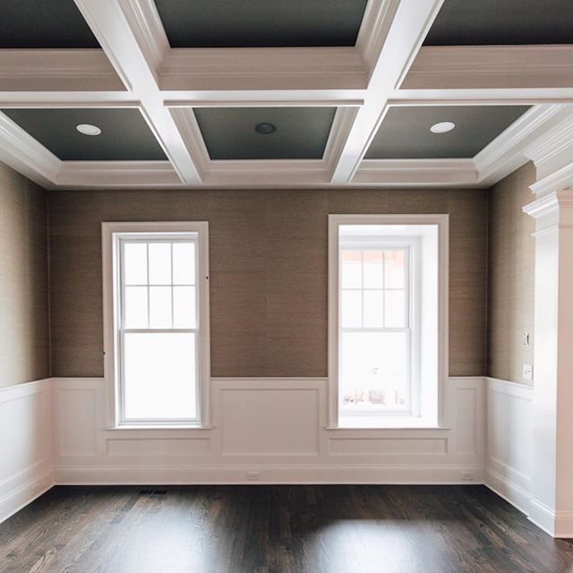 Grasscloth ceilings in the woodlands